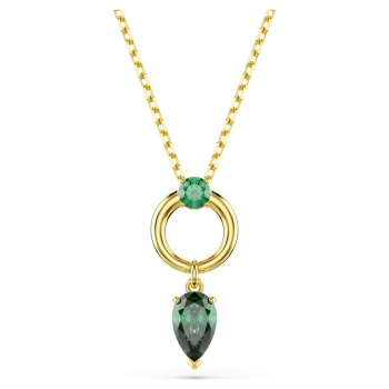 COLLIER PENDENTIF MESMERA - DORÉ/VERT