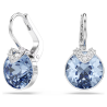 BOUCLES D OREILLES BELLA V - ARGENTÉ/BLEU