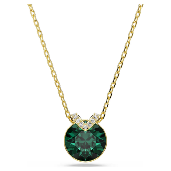 COLLIER PENDENTIF BELLA V - DORÉ/VERT