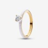 BAGUE COEUR CHAKRA BLANCHE T54