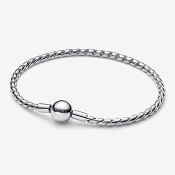 BRACELET MAILLE AILÉE FERMOIR ROND 19CM