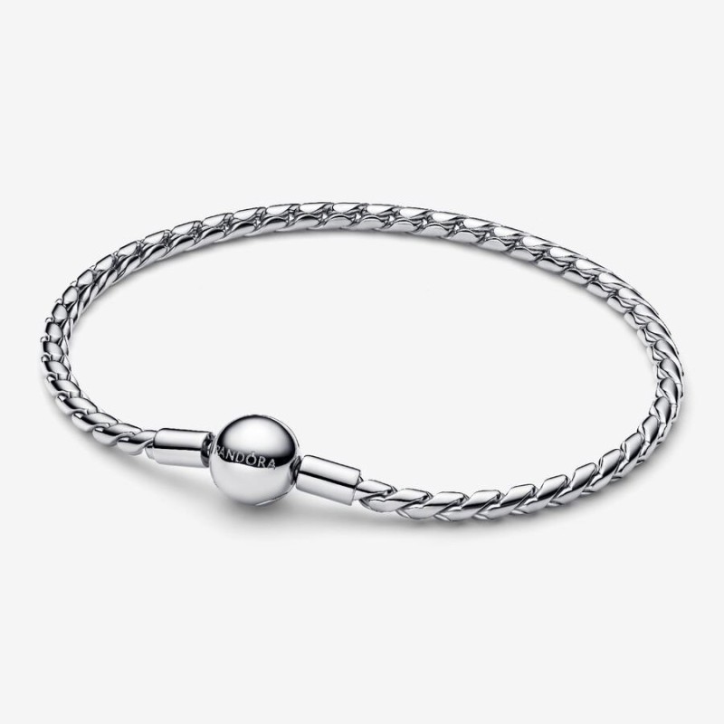 BRACELET MAILLE AILÉE FERMOIR ROND 19CM