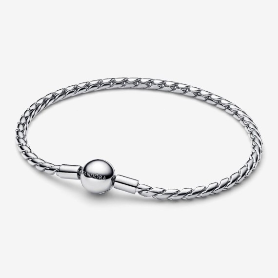 BRACELET MAILLE AILÉE FERMOIR ROND 19CM