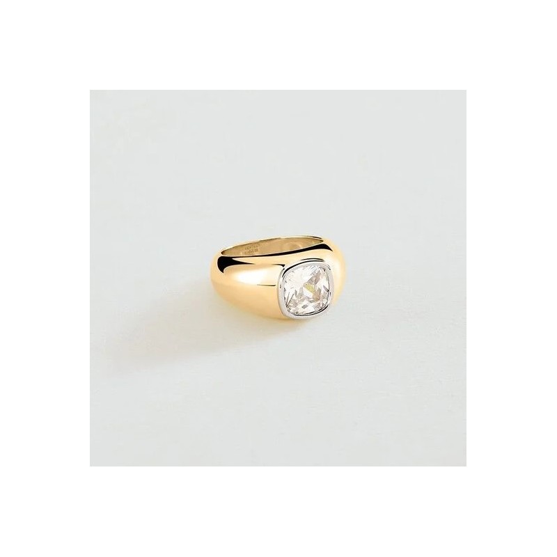 BAGUE LARGE VICTOIRE - DORÉ T56