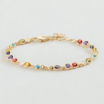 BRACELET CANDY - MULTICOLORE / DORÉ