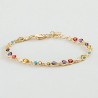 BRACELET CANDY - MULTICOLORE / DORÉ