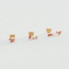 LOT DE 3 PUCES AMAS - ROSE / BLANC