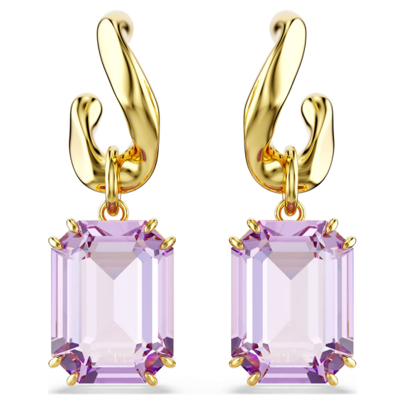 PENDANTS D OREILLES MILLENIA - DORÉ/VIOLET