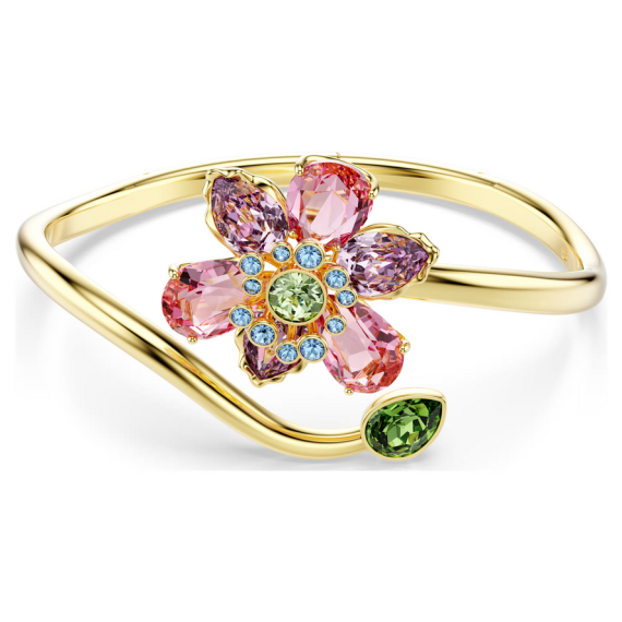 BRACELET JONC IDYLLIA - FLEUR/DORÉ