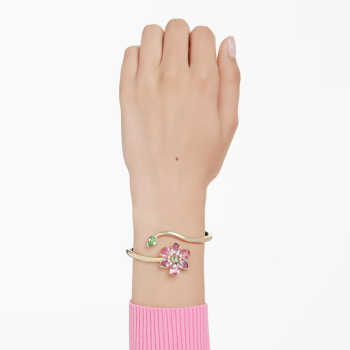 BRACELET JONC IDYLLIA - FLEUR/DORÉ