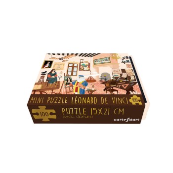MINI PUZZLE LÉONARD DE VINCI - 100 PIÈCES