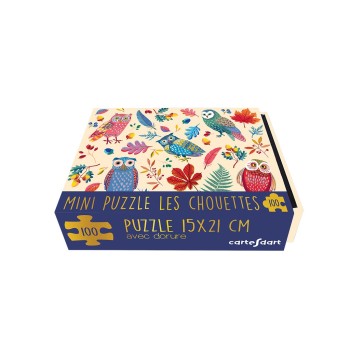 MINI PUZZLE CHOUETTE LA VIE- 100 PIÈCES