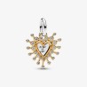 CHARM PENDANT DOUBLE COEUR ÉTINCELANT