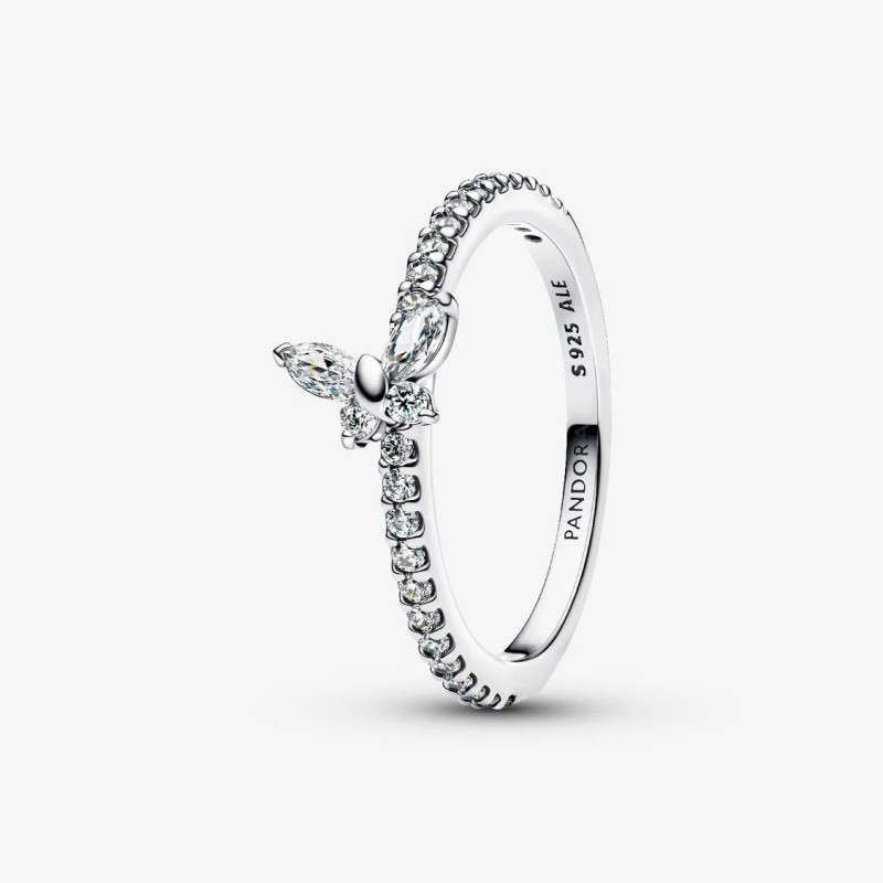 BAGUE PAPILLON SCINTILLANTE T52