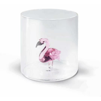 VERRE FLAMANT ROSE 25CL EN BOROSILICATE