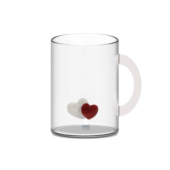 MUG COEURS 42CL EN BOROSILICATE