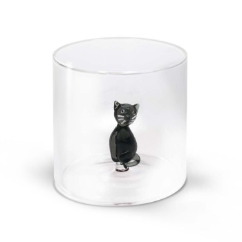 VERRE CHAT NOIR 25CL EN BOROSILICATE