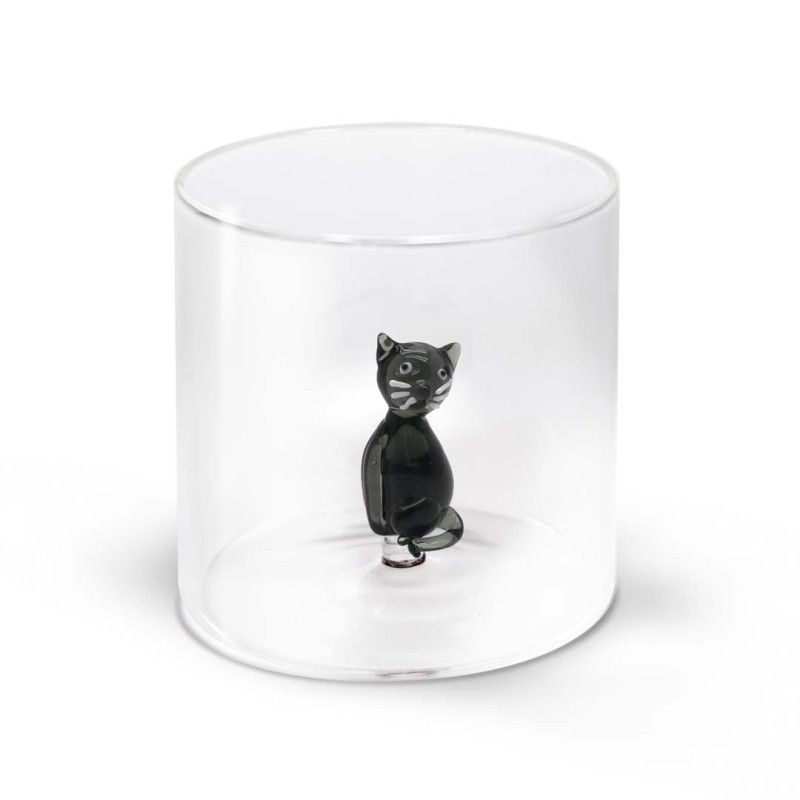 VERRE CHAT NOIR 25CL EN BOROSILICATE