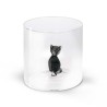 VERRE CHAT NOIR 25CL EN BOROSILICATE