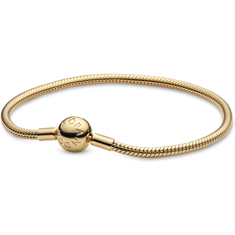 BRACELET MAILLE SERPENT DORÉ 18CM