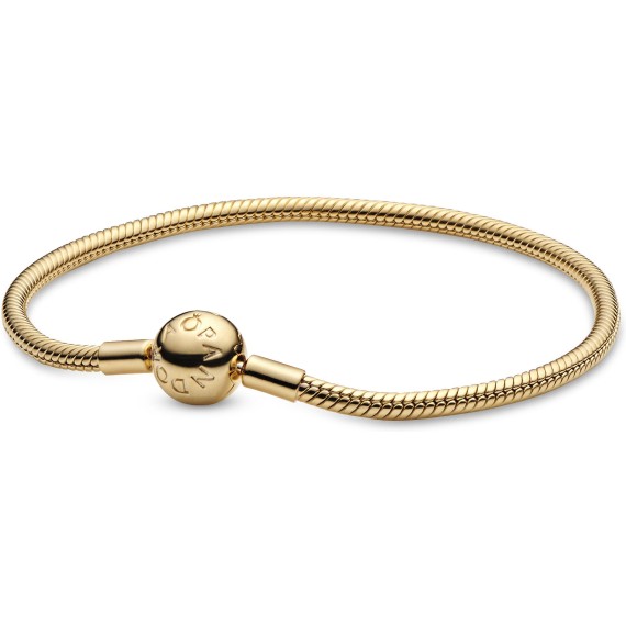 BRACELET MAILLE SERPENT DORÉ 18CM