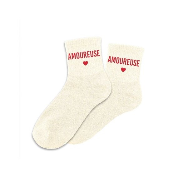 CHAUSSETTES À PAILLETTES AMOUREUSE