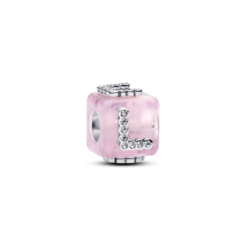 CHARM CUBE LOVE MURANO ROSE