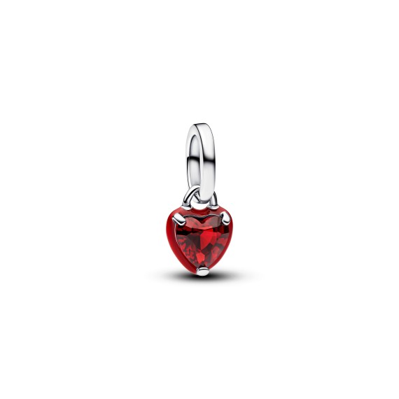 MINI CHARM PENDANT COEUR CHAKRA ROUGE