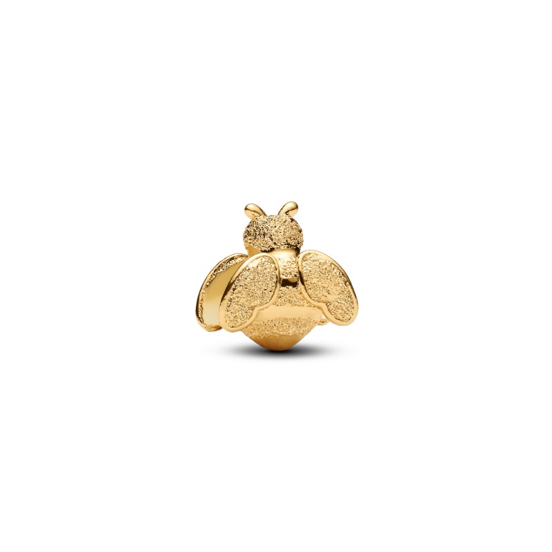 MINI CHARM ABEILLE TEXTURÉ DORÉ
