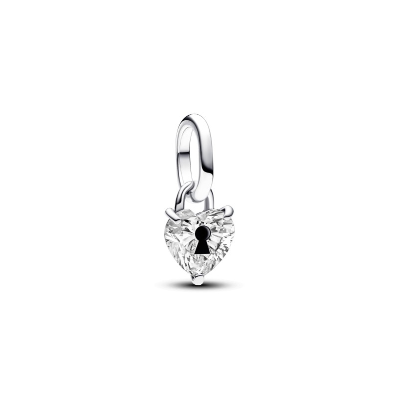 MINI CHARM PENDANT COEUR SERRURE