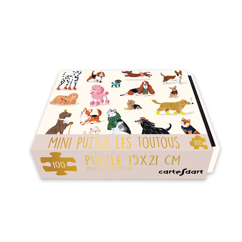 MINI PUZZLE LES TOUTOUS - 100 PIÈCES