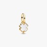 MINI CHARM PENDANT TRÈFLE DORÉ
