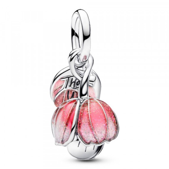 CHARM PENDANT FLEUR ÉPANOUIE BICOLORE