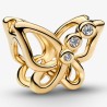 CHARM PAPILLON AJOURÉ DORÉ