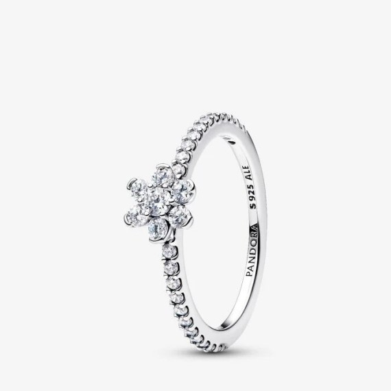 BAGUE FLEUR SCINTILLANTE T52