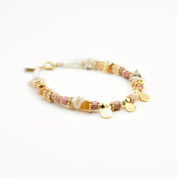 BRACELET HEISHI MÉDAILLONS - ELSA