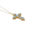 COLLIER CROIX AZURITE - ALBA