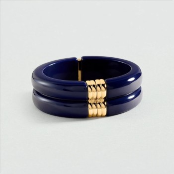 MANCHETTE PALAIS ROYAL - BLEU/DORÉ