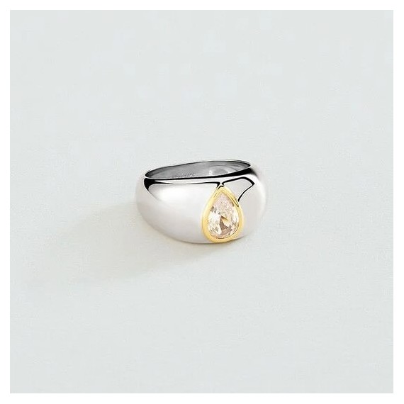  BAGUE LARGE VICTOIRE - ARGENTÉ T60
