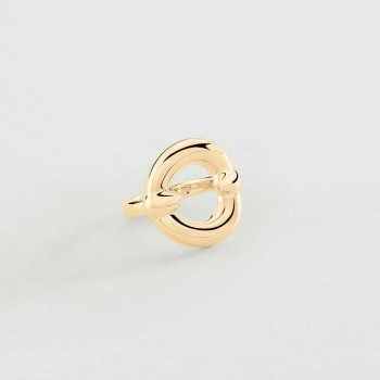 BAGUE LARGE INÈS - DORÉ T54