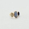 BAGUE LA RIVIERA - BLEU/DORÉ T54