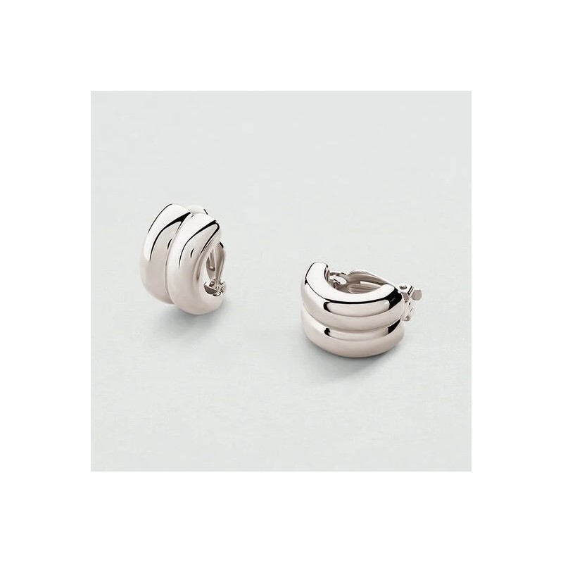 BOUCLES D OREILLES CLIPS TURENNE - ARGENTÉ