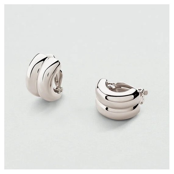 BOUCLES D OREILLES CLIPS TURENNE - ARGENTÉ