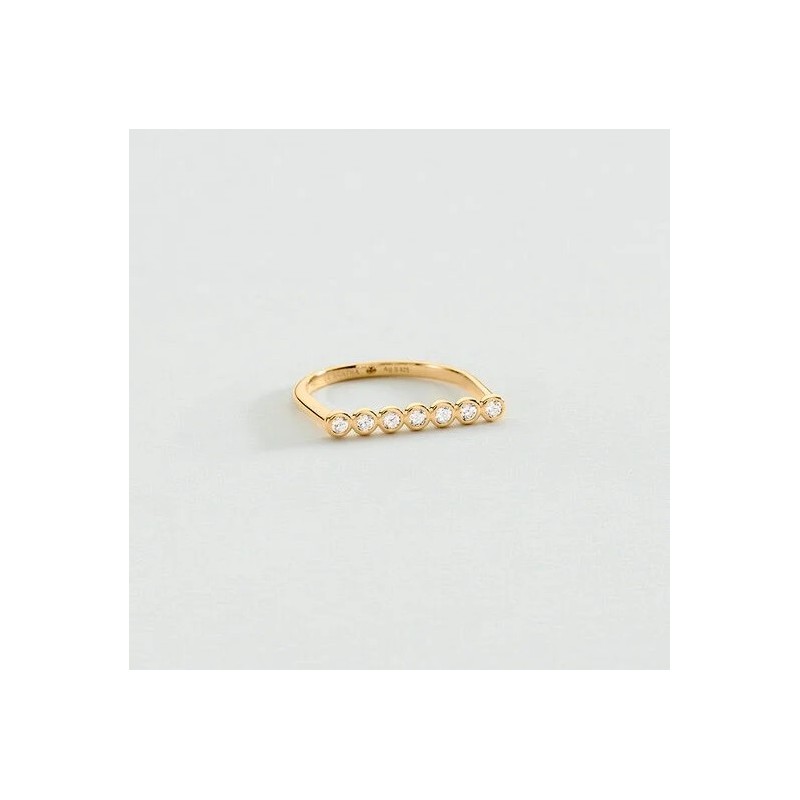 BAGUE FINE ODÉON - DORÉ T56