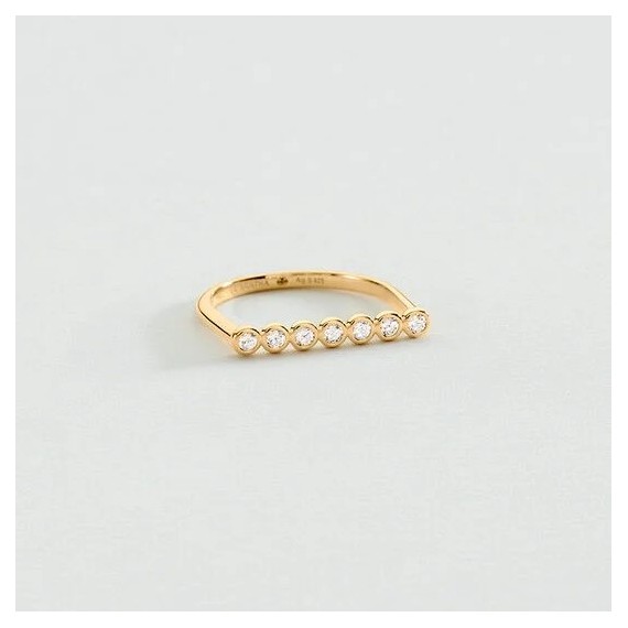 BAGUE FINE ODÉON - DORÉ T56