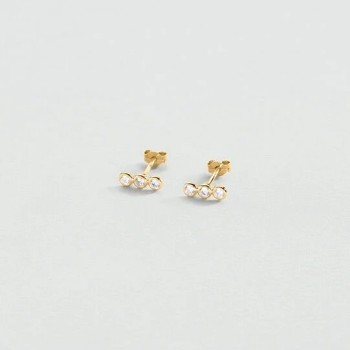 BOUCLES D OREILLES PUCES ODÉON - DORÉ