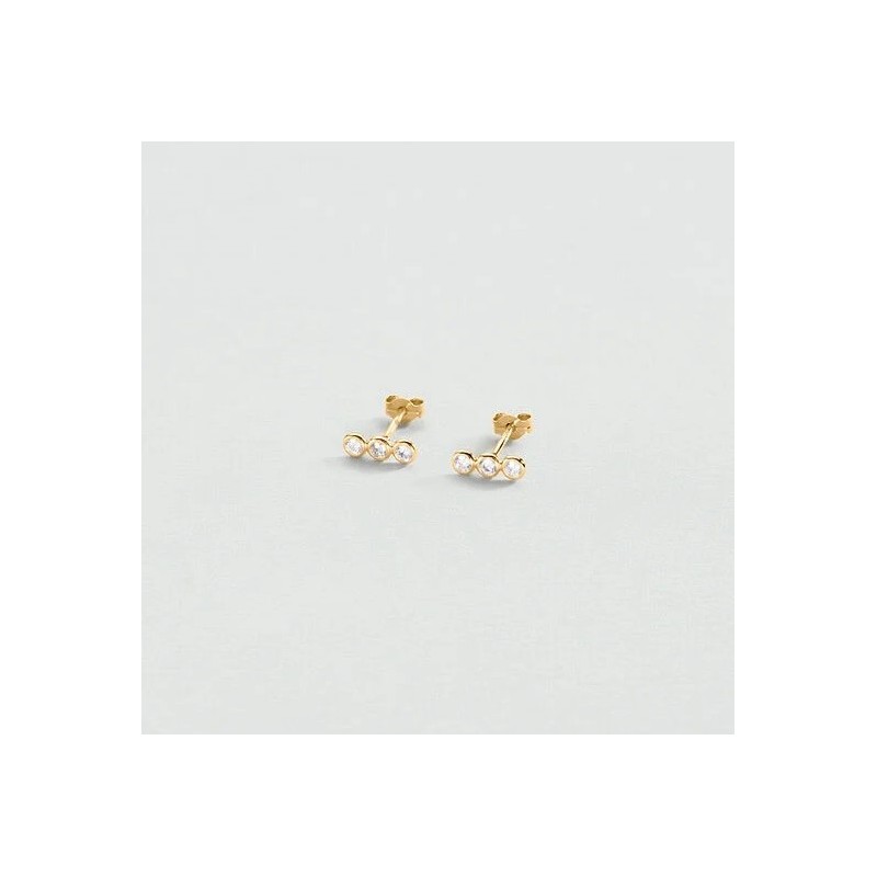 BOUCLES D OREILLES PUCES ODÉON - DORÉ