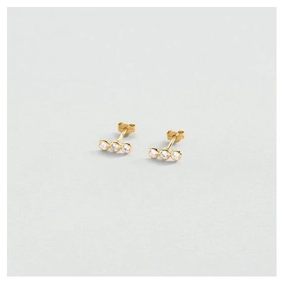 BOUCLES D OREILLES PUCES ODÉON - DORÉ