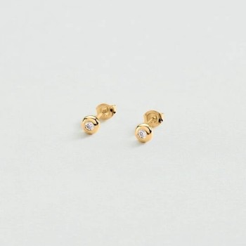 BOUCLES D OREILLES PUCES ODÉON - DORÉ