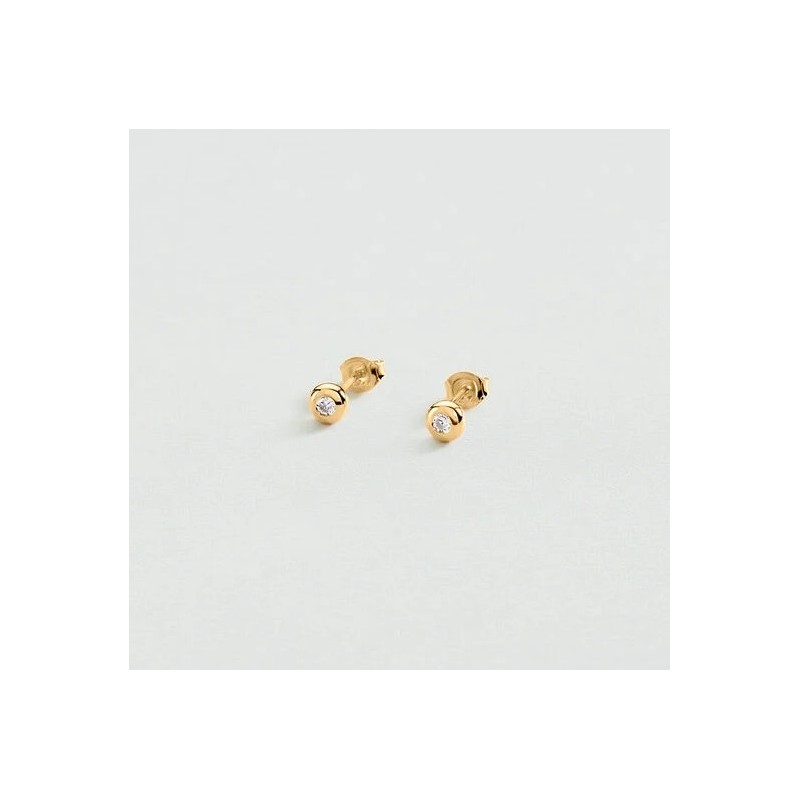 BOUCLES D OREILLES PUCES ODÉON - DORÉ
